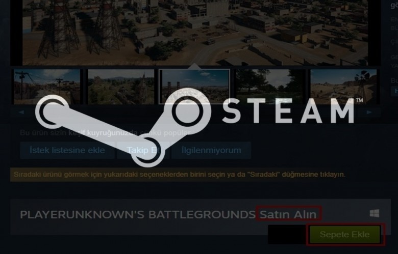 Steam'den Oyun Satın Alma