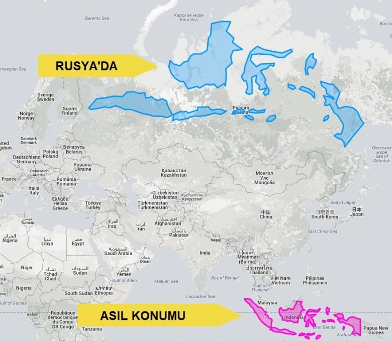 6. Endonezya, Rusya'nın Tamamına Yayılıyor Olurdu