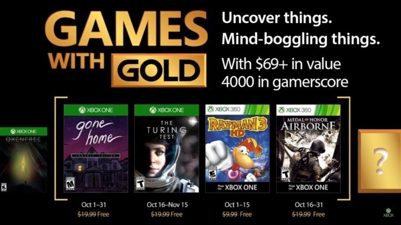 Ekim için Xbox One ve Xbox 360  Ücretsiz Oyunlar